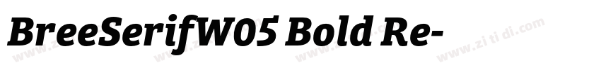 BreeSerifW05 Bold Re字体转换
